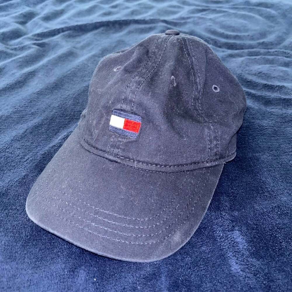 Tommy Hilfiger Navy Blue Flag Logo Baseball Cap